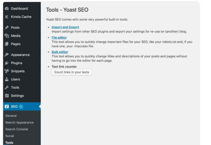 Yoast SEO là gì? Hướng dẫn sử dụng Yoast WordPress SEO 29 Công cụ tùy chọn trong Yoast SEO