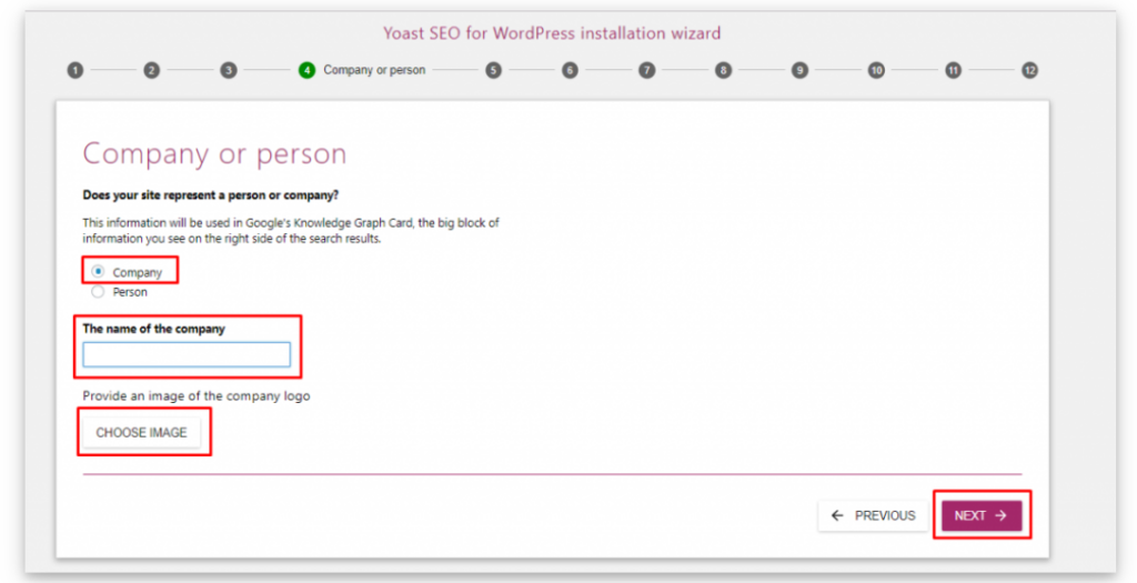 Yoast SEO là gì? Hướng dẫn sử dụng Yoast WordPress SEO 11 Thiết lập đại diện web